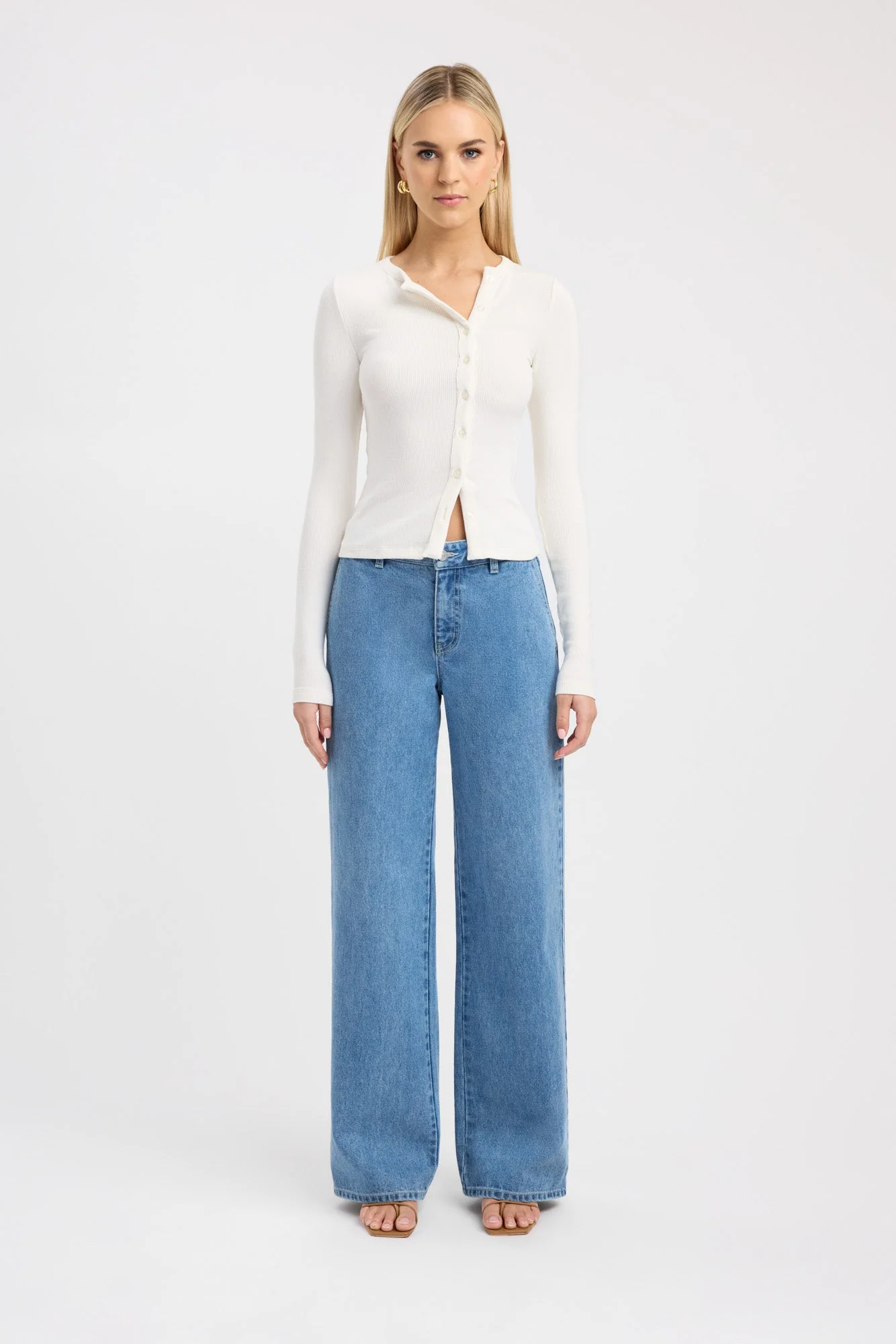 Bec Button Long Sleeve Top - Image 4