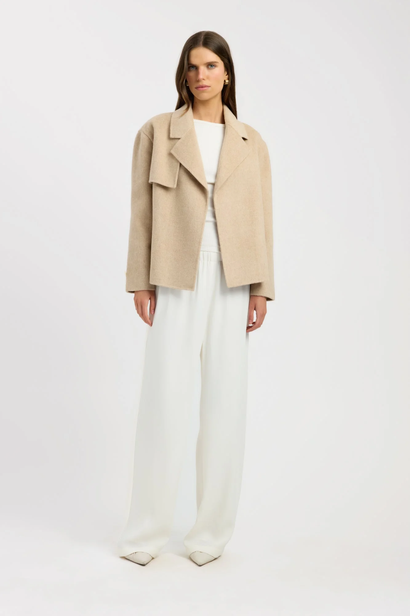 Rommie Cropped Wool Jacket - Image 3